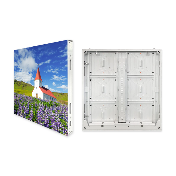 Energy saving LED display screen aluminum bottom shell 960 * 960mm outdoor waterproof box white