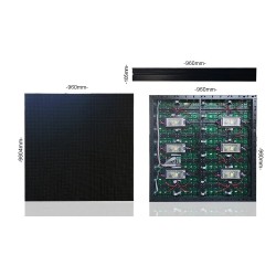 Simple Cabinet indoor LED Screen Display  Panel 960x960 mm Front Maintenance led wall billboard