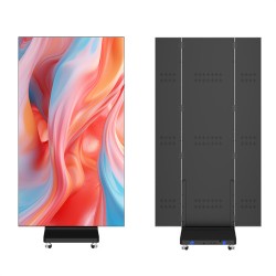 LED Advertising Digital P2.5 P3 P4 Foldable Double-Sided Three LED Three-Fold Poster Foldable LED Screen Display