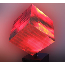 High definition indoor and outdoor logo LED display screen advertisement LED Rubik's Cube screen high-definition 3D 4-sided LED Rubik's Cube creative display screen